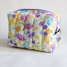 Load image into Gallery viewer, Quilted Cotton Toiletry Bag