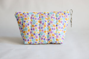 Quilted Cotton Cosmetic Bag